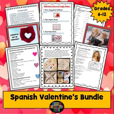 Spanish Lesson Plans for Valentine's Day, Día de los enamorados