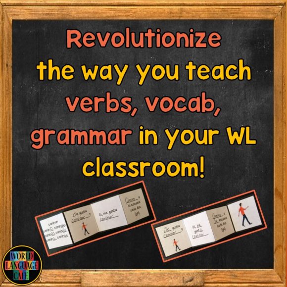 Trifold Flashcards - Revolutionize the Way You Teach Verbs, Vocab, and Grammar in Your World Language Classroom!