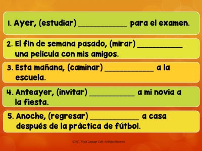 Spanish Preterite vs. Imperfect Lesson Plans, PowerPoint