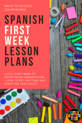 Spanish First Week Activities