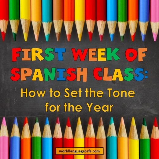 First Day of Spanish Class, First Week of Spanish Class, Activities, Games, Lesson Plans