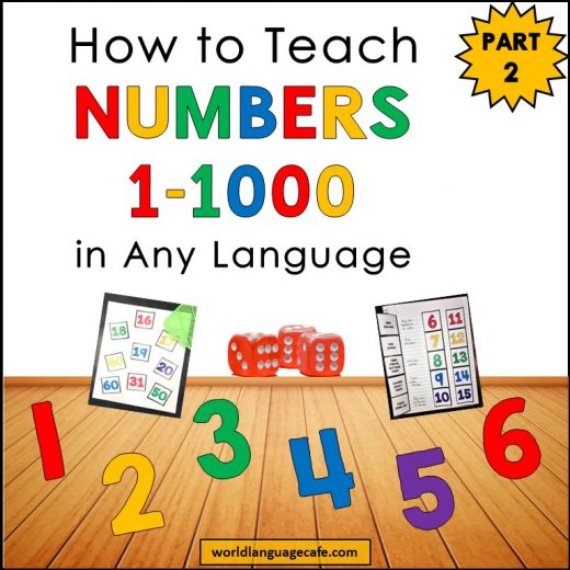 How to Teach French Numbers, Spanish Numbers, 1-20, 1-100, 1-1000