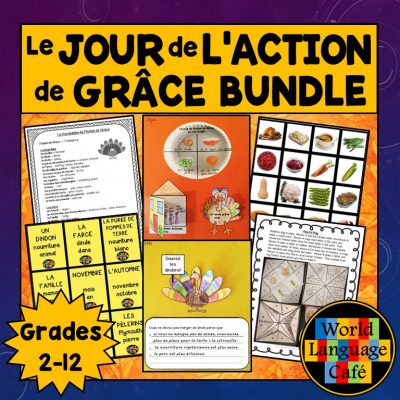 French Thanksgiving lesson plans for Le Jour de l'Action de Grâce