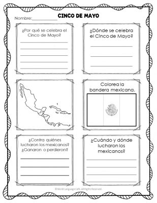 Cinco de Mayo Spanish Activity