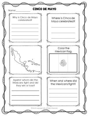 Cinco de Mayo Spanish Activity