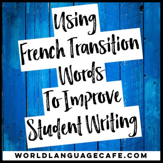 transition words for essays in french