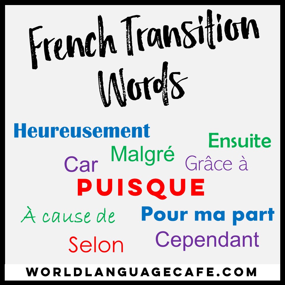 essay transition words in french