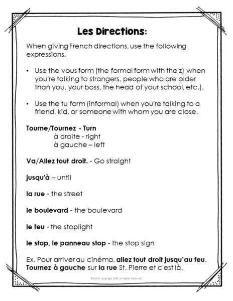 The French prepositions of place À, À la, À l', Au, and Aux in French