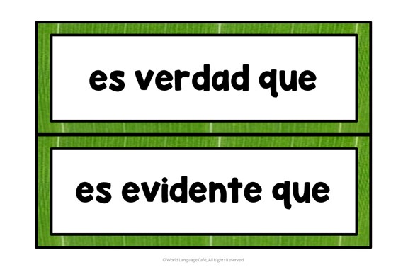 Spanish Subjunctive Indicative Triggers