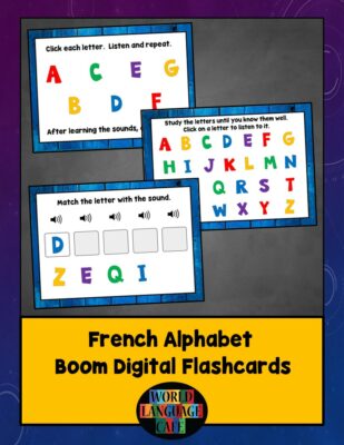French Alphabet Boom Cards