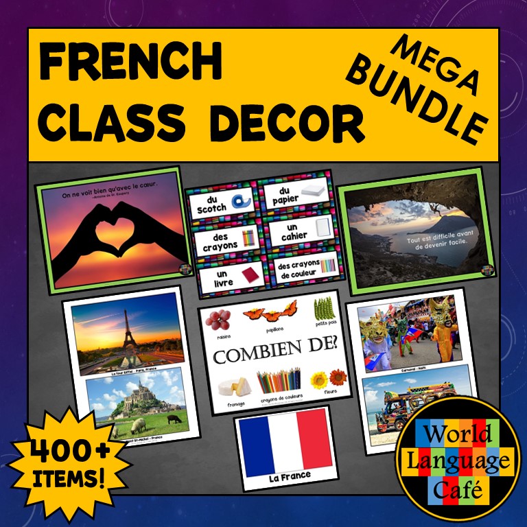 French Class Decor World Language Cafe   Slide1 1 