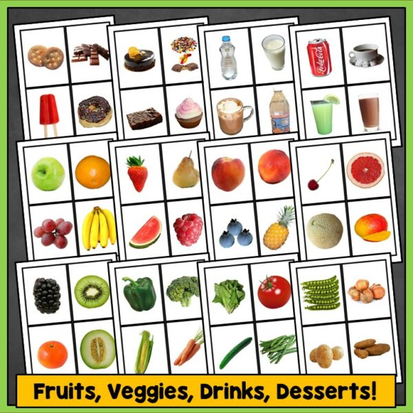 Spanish Word Wall Cards - Alimentos/Food by Teach Simple