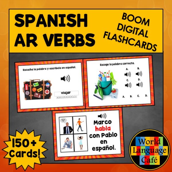 Spanish AR Verbs Boom Cards